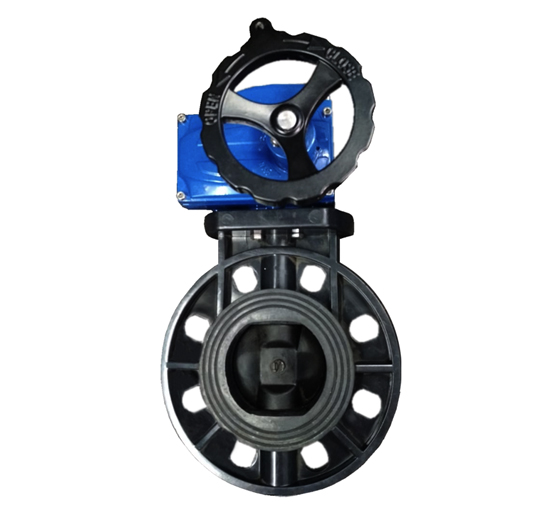 Motorized Actuator Operated UPVC Butterfly Valve Wafer End 